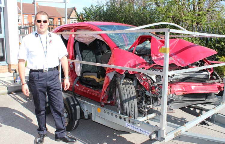 Image of Wirral Road Safety & Merseyside Fire and Rescue Service Impart Road Safety Advice to Students