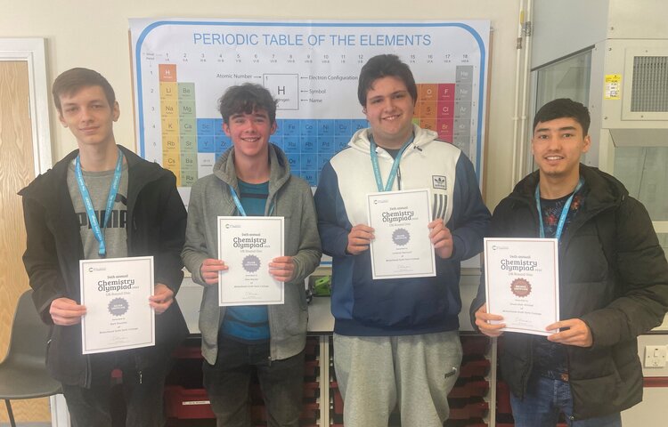 Image of Medal-winning performances for Chemistry students in national competition
