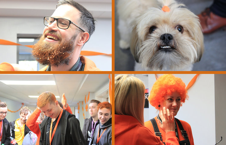 Image of Go Outrageously Orange day for Maggie’s cancer charity