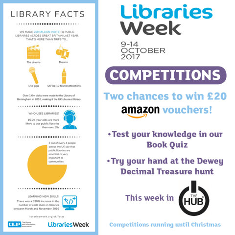 Image of The Hub's 'Library Week' Competitions
